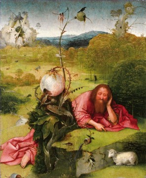 100 Great Art Painting - Geertgen tot Sint Jans John the Baptist in the Wilderness